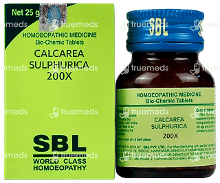 Sbl Calcarea Sulphurica 200x Biochemic Tablet 25 GM