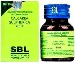 Sbl Calcarea Sulphurica 200X Biochemic Tablet 25Gm Sbl Calcarea Sulphurica 200X Biochemic Tablet 25Gm