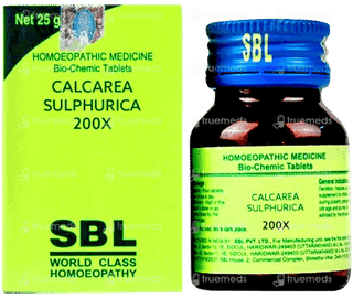 Sbl Calcarea Sulphurica 200X Biochemic Tablet 25Gm