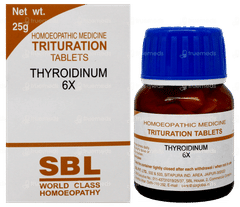 Sbl Thyroidinum 6X Trituration Tablet 25Gm Sbl Thyroidinum 6X Trituration Tablet 25Gm