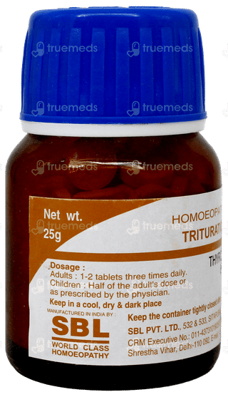 Sbl Thyroidinum 6X Trituration Tablet 25Gm