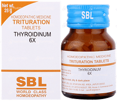 Sbl Thyroidinum Trituration 6x Tablet 25 GM