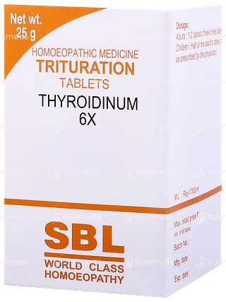 Sbl Thyroidinum Trituration 6x Tablet 25 GM