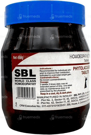 Sbl Phytolacca Berry Tablet 450Gm