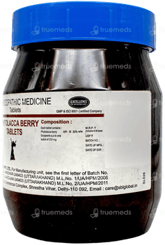 Sbl Phytolacca Berry Tablet 450Gm