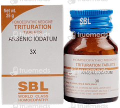 Sbl Arsenic Iodatum 3x Trituration Tablet 25 GM