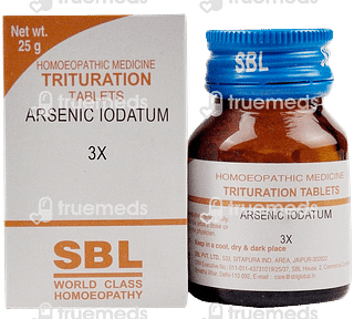 Sbl Arsenic Iodatum 3x Trituration Tablet 25 GM