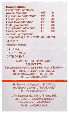 Sbl At Tabs Tablet 25gm