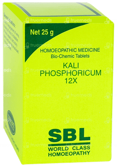 Sbl Kali Phosphoricum 12x Biochemic Tablet 25gm Sbl Kali Phosphoricum 12x Biochemic Tablet 25gm