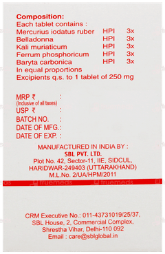 Sbl Tonsilat Tablet 25gm