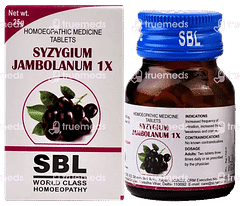 Sbl Syzygium Jambolanum 1x Tablet 25gm Sbl Syzygium Jambolanum 1x Tablet 25gm