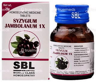 Sbl Syzygium Jambolanum 1x Trituration Tablet 25 GM