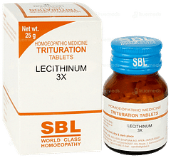 Sbl Lecithinum 3x Trituration Tablet 25gm Sbl Lecithinum 3x Trituration Tablet 25gm