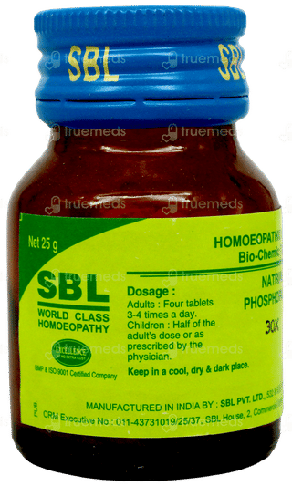 Sbl Natrum Phosphoricum 30X Biochemic Tablet 25Gm