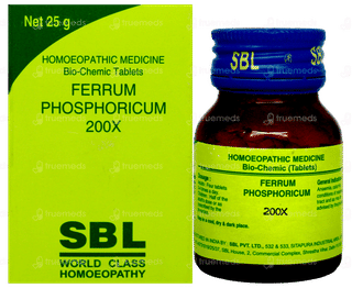 Sbl Ferrum Phosphoricum 200x Biochemic Tablet 25 GM
