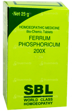 Sbl Ferrum Phosphoricum 200x Biochemic Tablet 25 GM