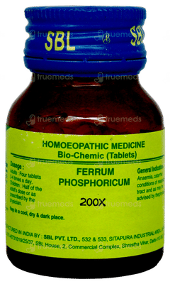 Sbl Ferrum Phosphoricum 200x Biochemic Tablet 25 GM