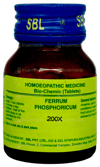 Sbl Ferrum Phosphoricum 200x Biochemic Tablet 25 GM