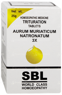Sbl Aurum Muriaticum Natronatum 3x Trituration Tablet 25gm