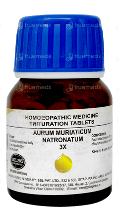 Sbl Aurum Muriaticum Natronatum 3x Trituration Tablet 25gm