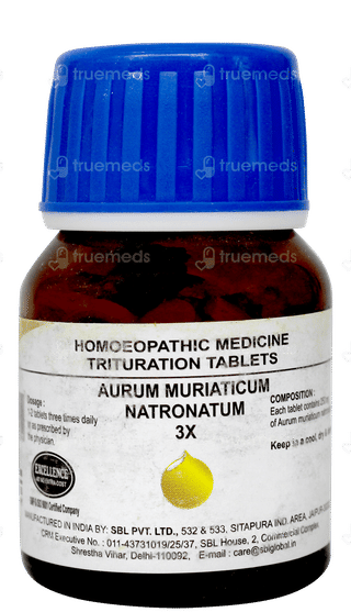 Sbl Aurum Muriaticum Natronatum 3x Trituration Tablet 25gm