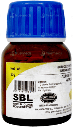 Sbl Aurum Muriaticum Natronatum 3x Trituration Tablet 25gm