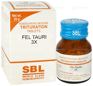 Sbl Fel Tauri 3x Trituration Tablet 25gm