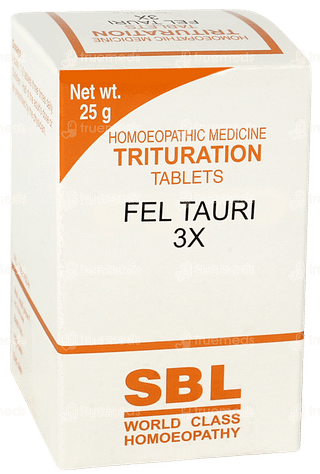 Sbl Fel Tauri 3x Trituration Tablet 25gm