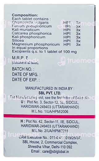 Sbl Denton Tablet 25 GM