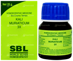 Sbl Kali Muriaticum 3x Biochemic Tablet 25gm