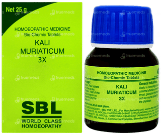 Sbl Kali Muriaticum 3x Biochemic Tablet 25gm