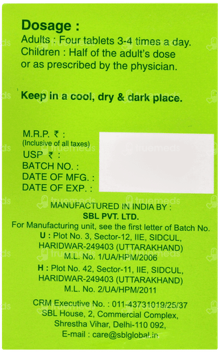 Sbl Kali Muriaticum 3x Biochemic Tablet 25gm