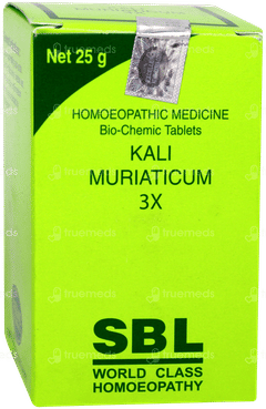 Sbl Kali Muriaticum 3x Biochemic Tablet 25gm