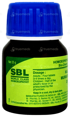 Sbl Kali Muriaticum 3x Biochemic Tablet 25gm