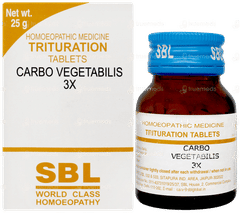 Sbl Carbo Vegetabilis 3x Trituration Tablet 25gm
