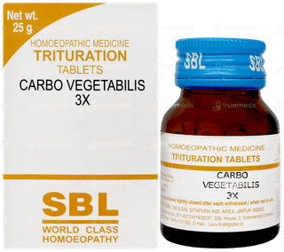 Sbl Carbo Vegetabilis 3x Trituration Tablet 25gm