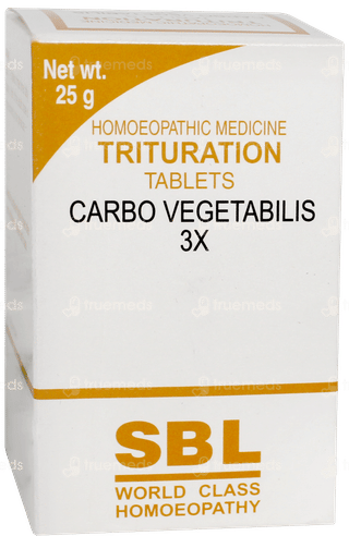 Sbl Carbo Vegetabilis 3x Trituration Tablet 25gm