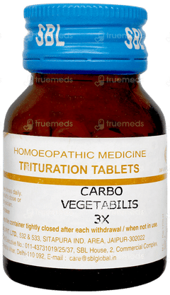 Sbl Carbo Vegetabilis 3x Trituration Tablet 25gm