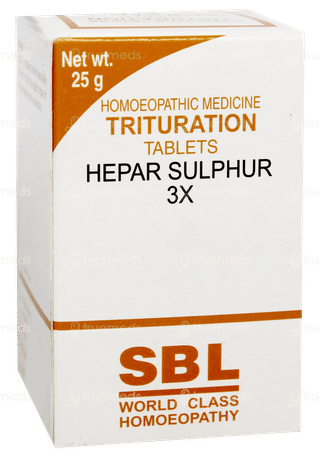 Sbl Hepar Sulphur 3x Trituration Tablet 25gm