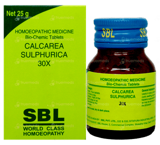 Sbl Calcarea Sulphurica 30x Biochemic Tablet 25gm