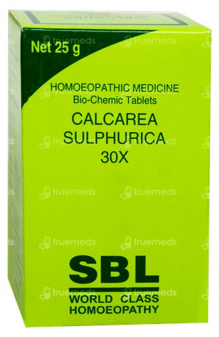 Sbl Calcarea Sulphurica 30x Biochemic Tablet 25gm