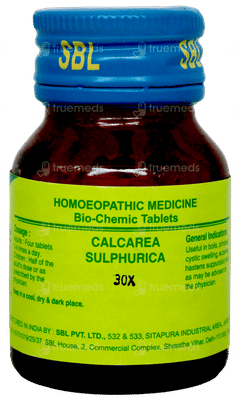Sbl Calcarea Sulphurica 30x Biochemic Tablet 25gm