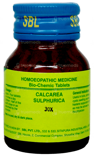 Sbl Calcarea Sulphurica 30x Biochemic Tablet 25gm
