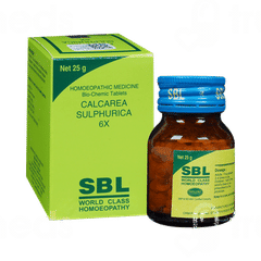 Sbl Calcarea Sulphurica 6x Biochemic Tablet 25gm
