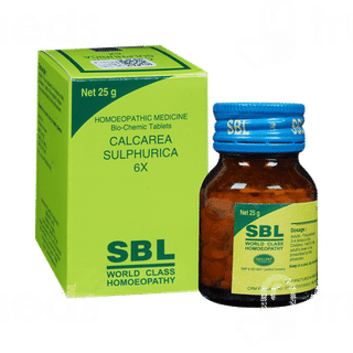 Sbl Calcarea Sulphurica 6x Biochemic Tablet 25gm