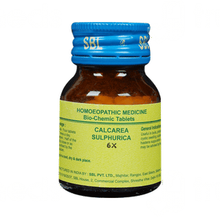 Sbl Calcarea Sulphurica 6x Biochemic Tablet 25gm