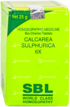 Sbl Calcarea Sulphurica 6X Biochemic Tablet 25Gm