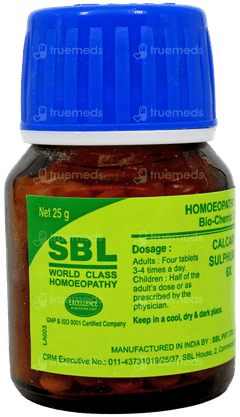 Sbl Calcarea Sulphurica 6X Biochemic Tablet 25Gm