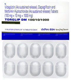 Torglip Dm 100/10/1000 Tablet 10