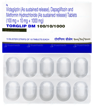 Torglip Dm 100/10/1000 Tablet 10